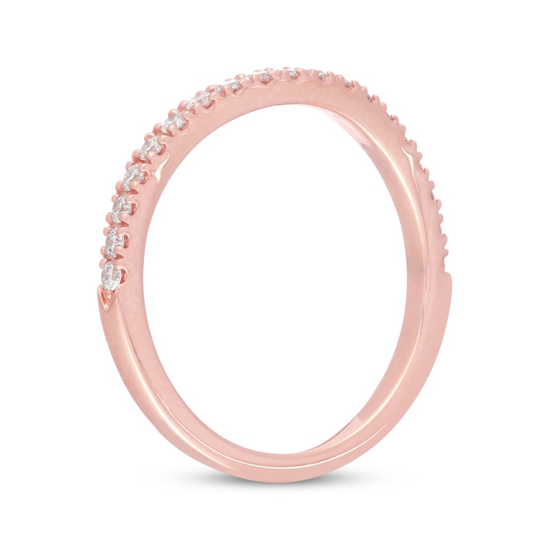 Neil Lane Diamond Wedding Band 1/4 ct tw Rose Gold Plated