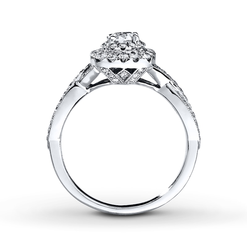 Neil Lane Engagement Ring 7/8 ct tw Diamonds White Gold Plated