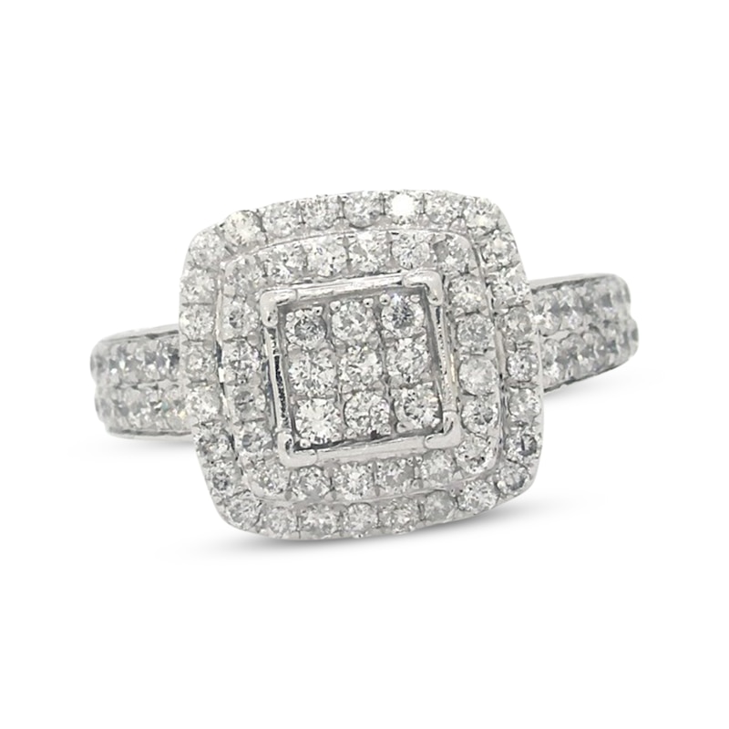 Diamond Fashion Ring 1/2 ct tw Round-cut White Gold Plated