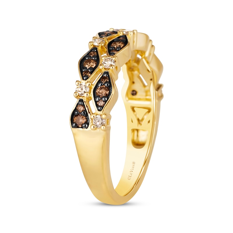 Le Vian Venetian Mosaic Diamond Ring 3/8 ct tw Honey Gold Plated