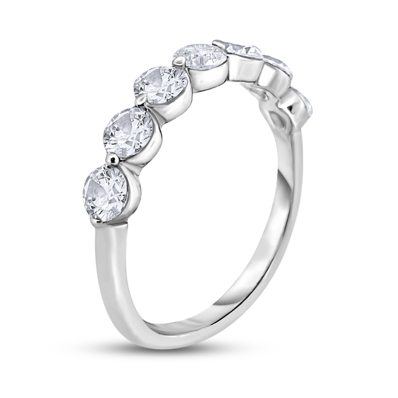 Diamond Anniversary Band 1/2 ct tw Round-Cut White Gold Plated