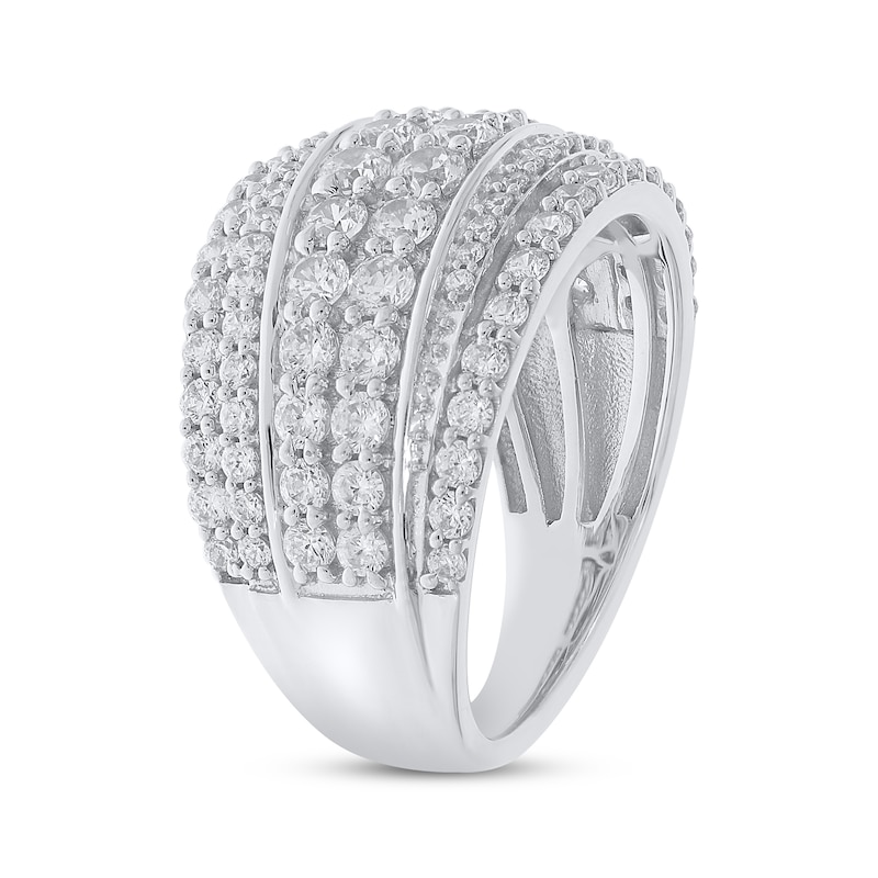 Diamond Anniversary Band 2 ct tw Round-cut White Gold Plated