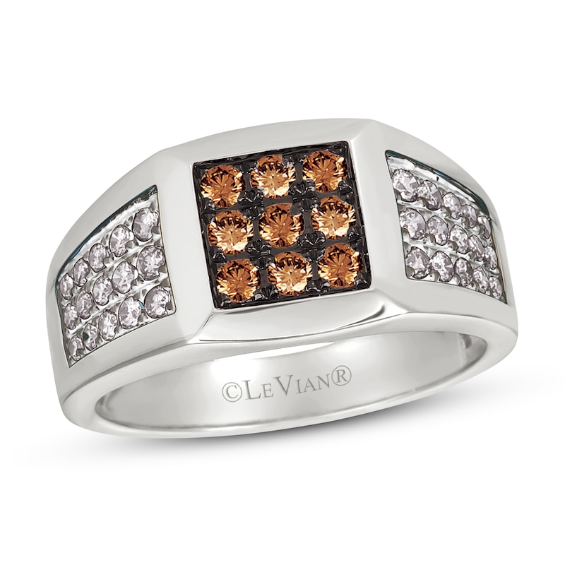 Le Vian Men's Diamond Ring 7/8 ct tw Vanilla Gold Plated