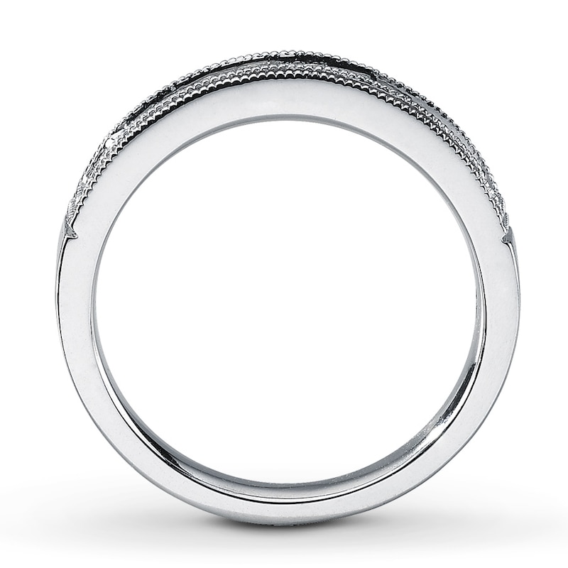 Diamond Anniversary Band 3/4 ct tw Princess-cut White Gold Plated