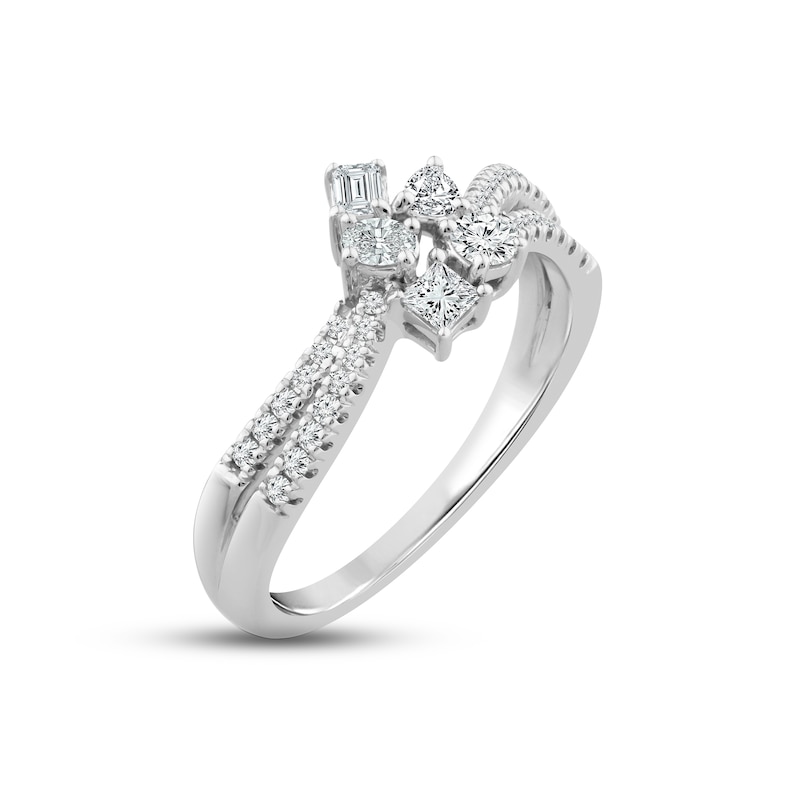 Everything You Are Diamond Ring 1/2 ct tw White Gold Plated