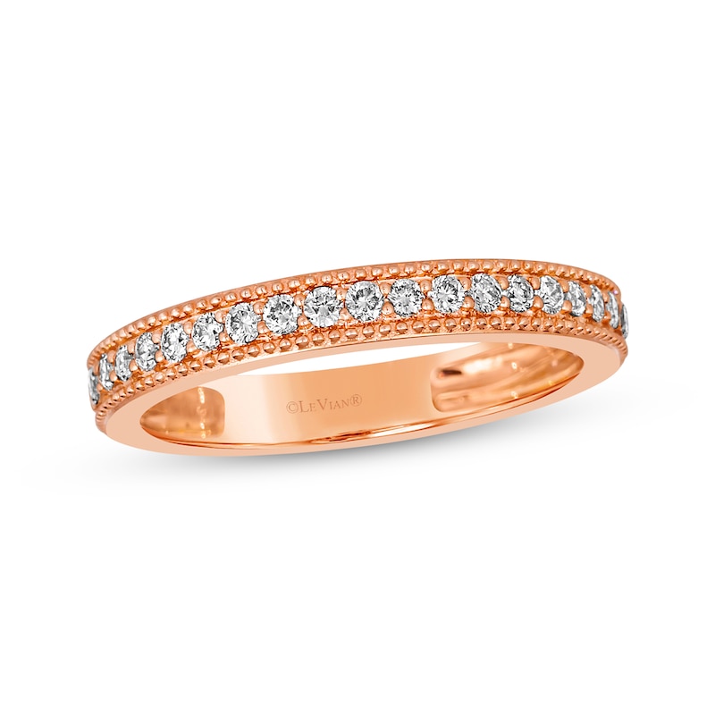 Le Vian Diamond Band 3/8 ct tw Strawberry Gold Plated