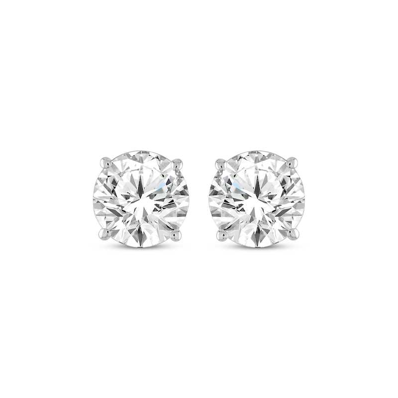 Diamond Earrings 1 ct tw Round-cut White Gold Plated
