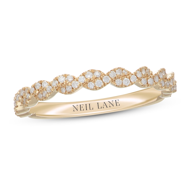 Neil Lane Premiere Diamond Band 1/4 ct tw Yellow Gold Plated