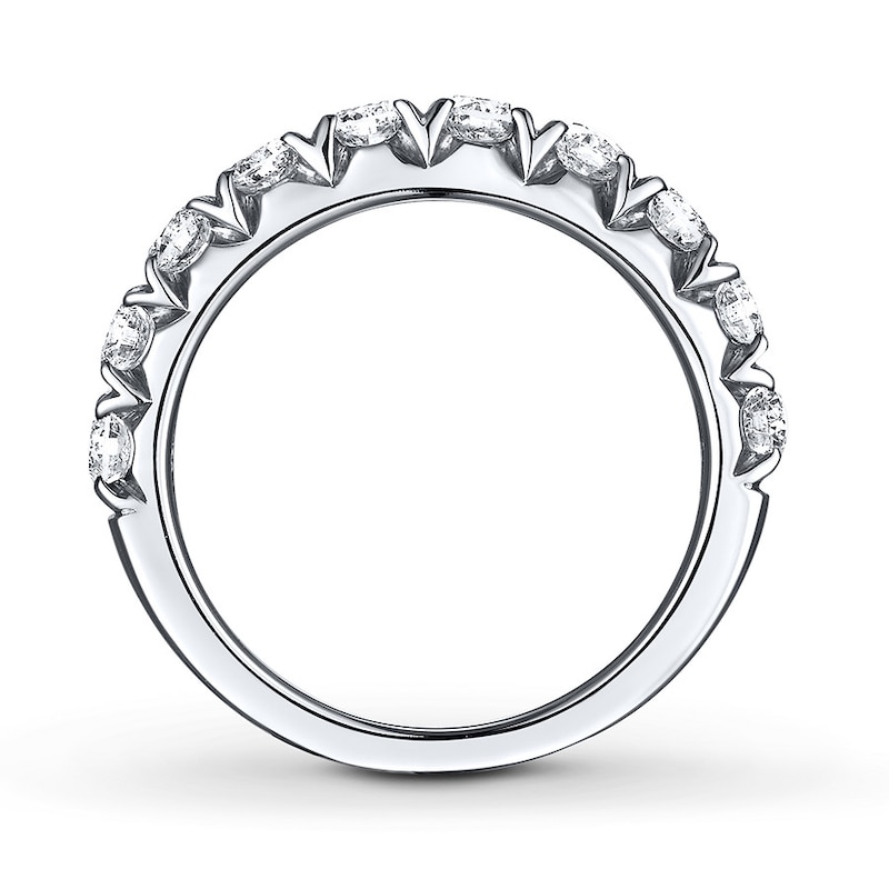 Diamond Anniversary Band 3/4 ct tw Round-cut White Gold Plated