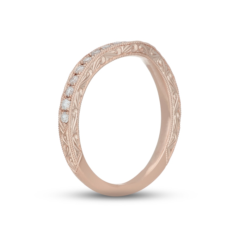 Neil Lane Diamond Wedding Band 1/3 ct tw Rose Gold Plated