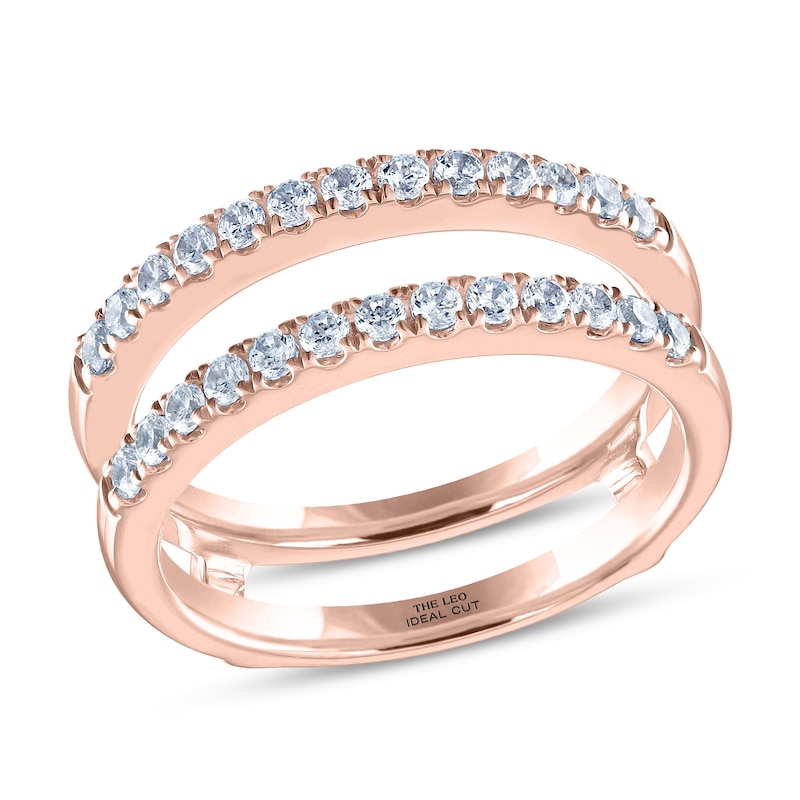 THE LEO Ideal Cut Diamond Enhancer Band 1/2 ct tw Rose Gold Plated