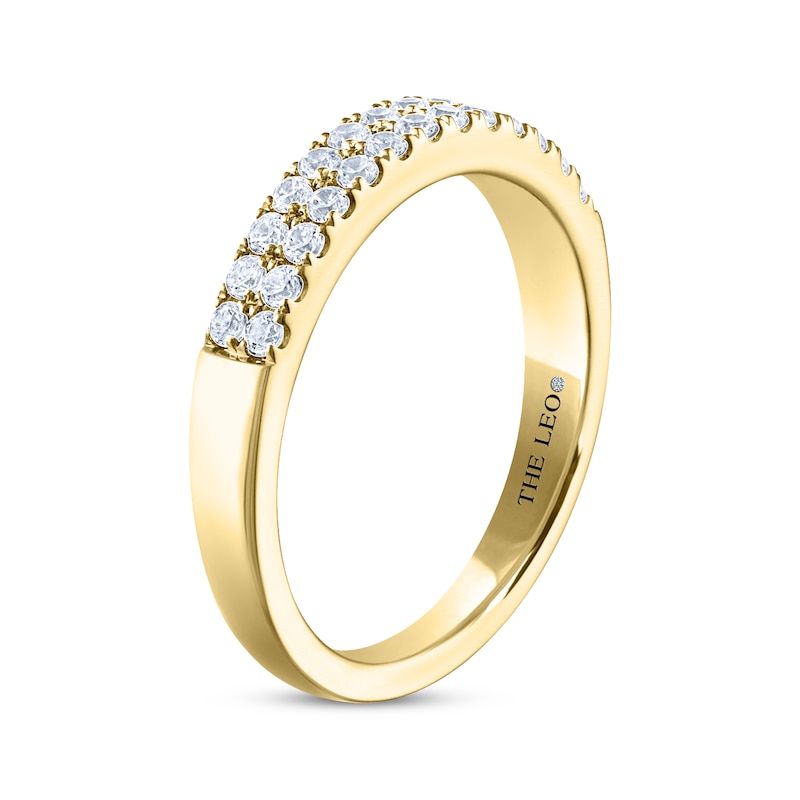 THE LEO Diamond Anniversary Band 3/8 ct tw Round-cut Yellow Gold Plated