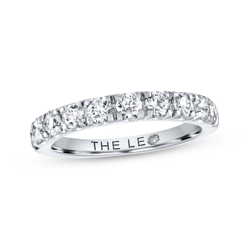 THE LEO Diamond Wedding Band 1 ct tw Round-cut White Gold Plated