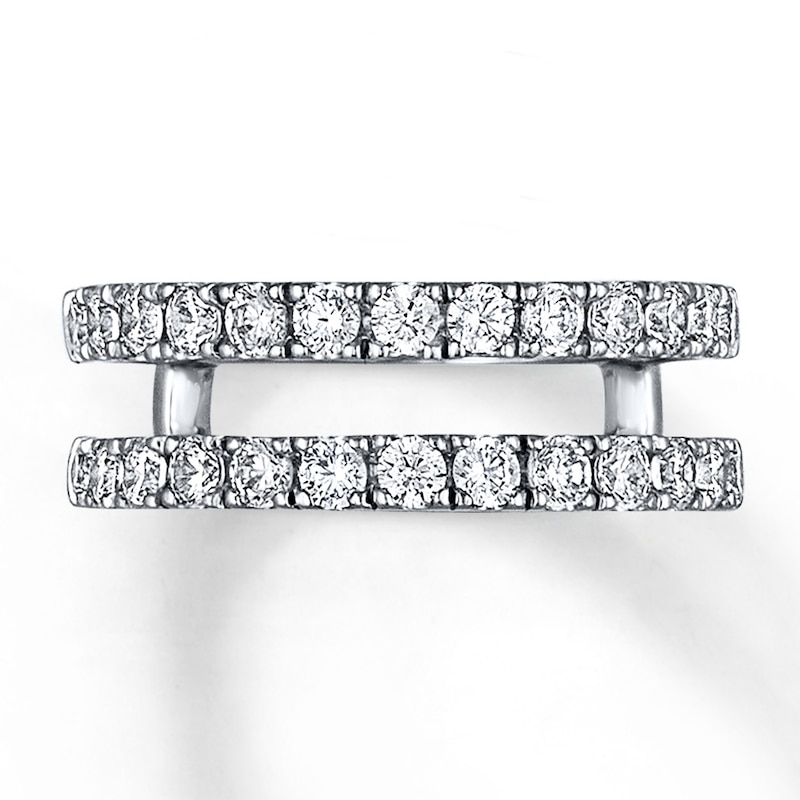 Diamond Enhancer Band 1 ct tw Round-cut White Gold Plated