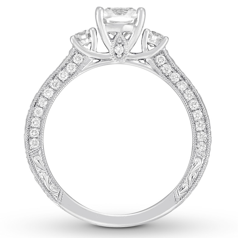 Neil Lane Cushion-cut Diamond Engagement Ring 1-1/3 ct tw White Gold Plated
