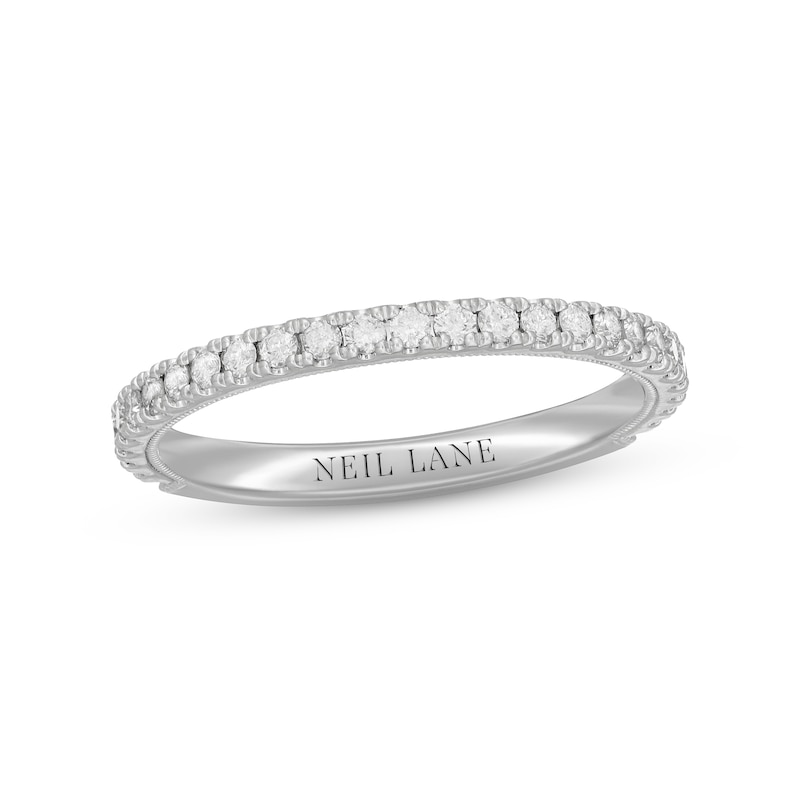 Neil Lane Diamond Wedding Band 1/3 ct tw Round-cut White Gold Plated
