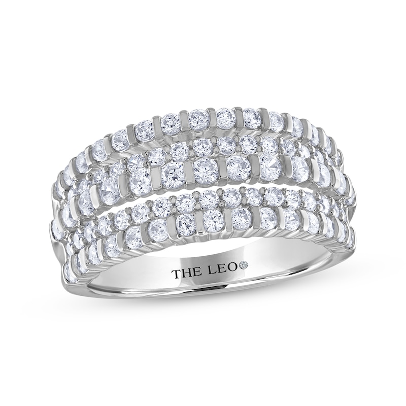 THE LEO Diamond Ring 1-1/4ct tw White Gold Plated