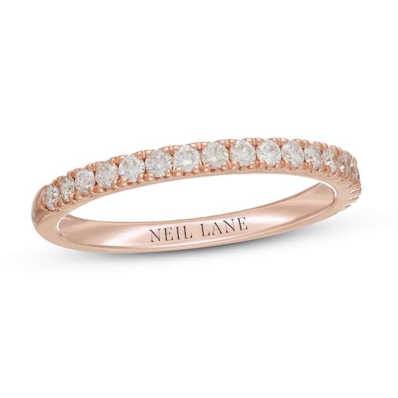 Neil Lane Diamond Wedding Band 1/3 ct tw Rose Gold Plated