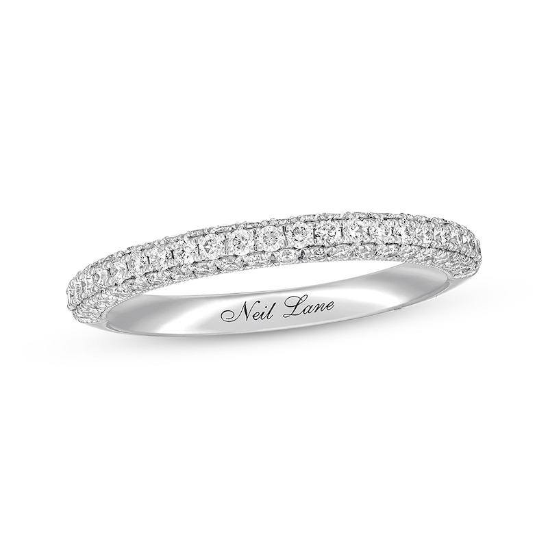 Neil Lane Diamond Wedding Band 5/8 ct tw White Gold Plated