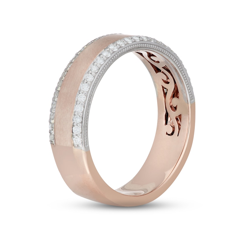 Neil Lane Men's Diamond Wedding Band 3/8 ct tw Two-Tone Gold Plated