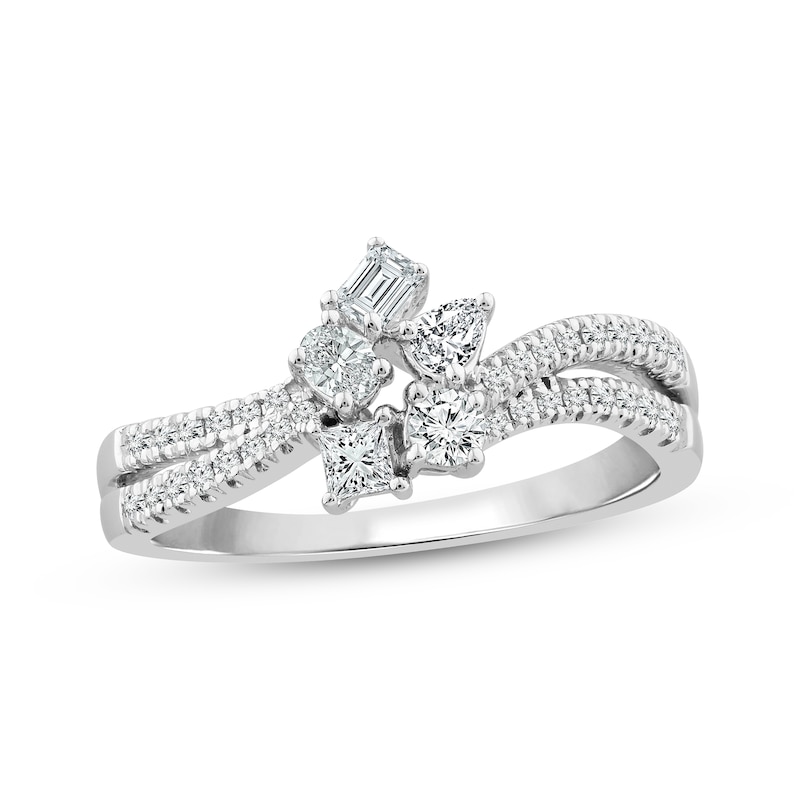 Everything You Are Diamond Ring 1/2 ct tw White Gold Plated