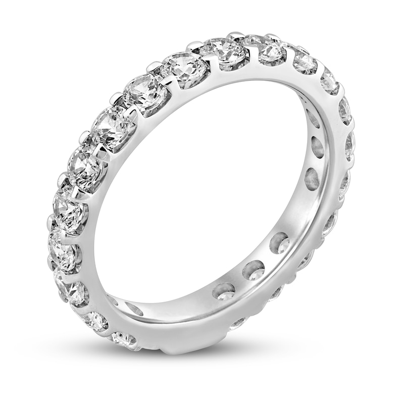 Diamond Sizeable Eternity Ring 2 ct tw Round-cut White Gold Plated