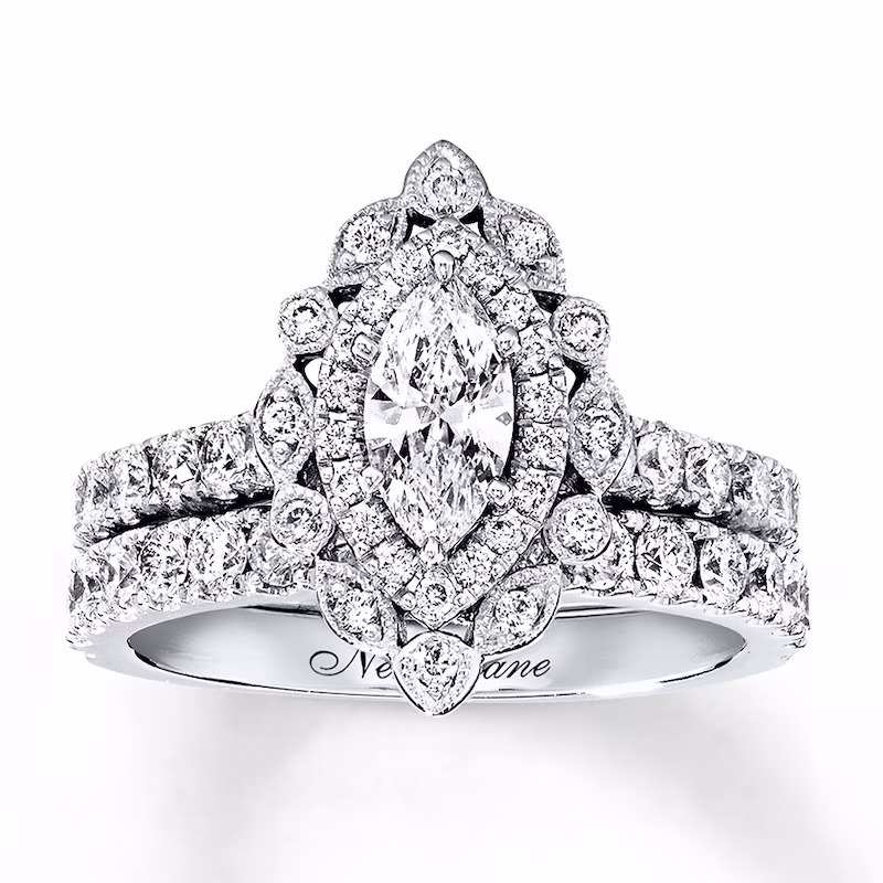 Neil Lane Bridal Set 1-3/4 ct tw Diamonds 14K White Gold
