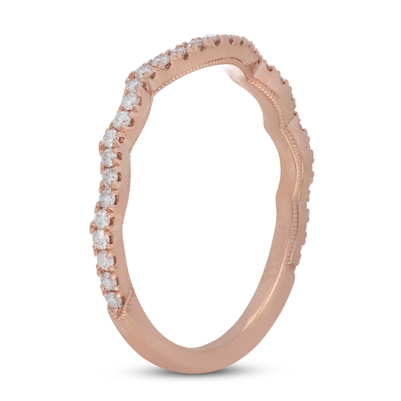 Neil Lane Diamond Wedding Band 1/4 ct tw Round-cut Rose Gold Plated