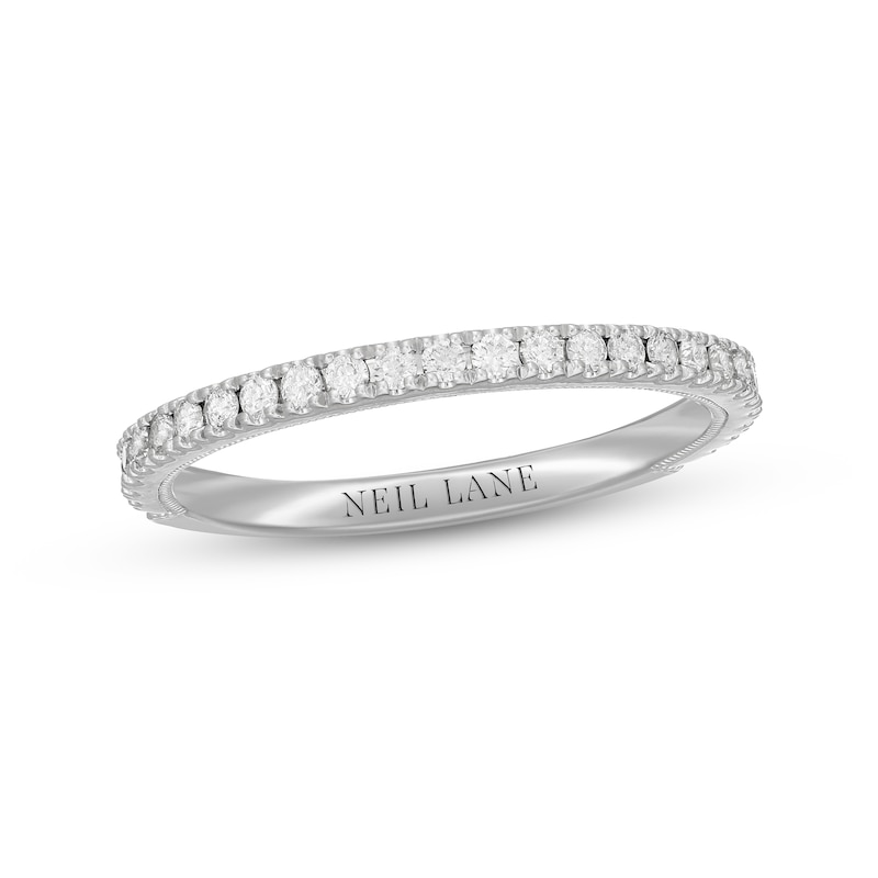 Neil Lane Diamond Wedding Band 1/3 ct tw Round-cut White Gold Plated