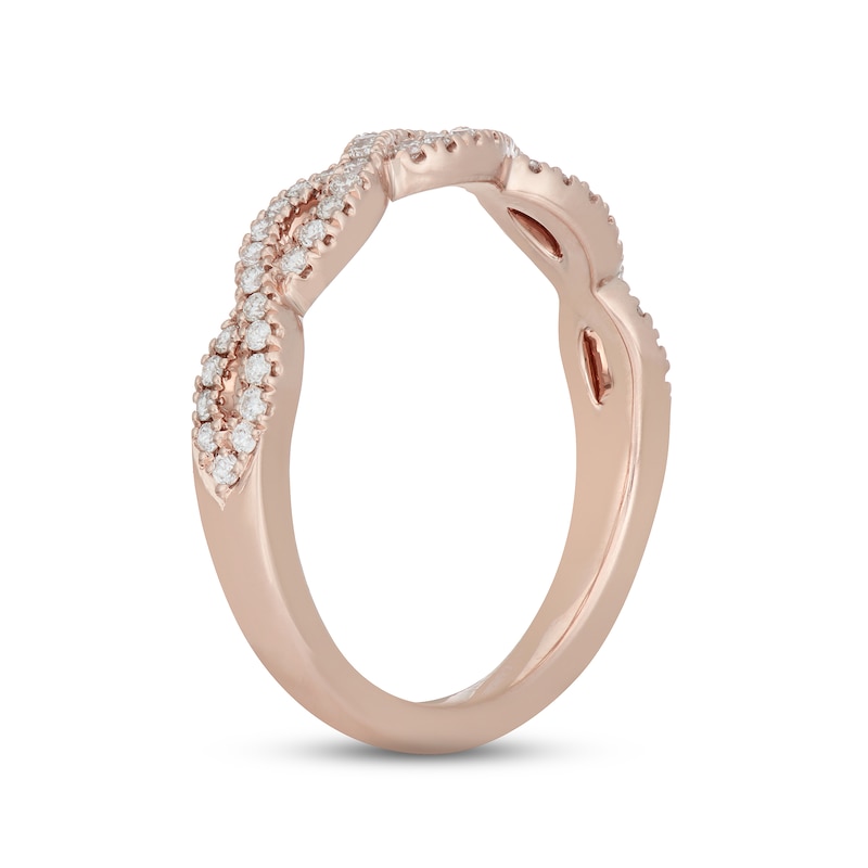 Neil Lane Diamond Anniversary Ring 1/4 ct tw Rose Gold Plated