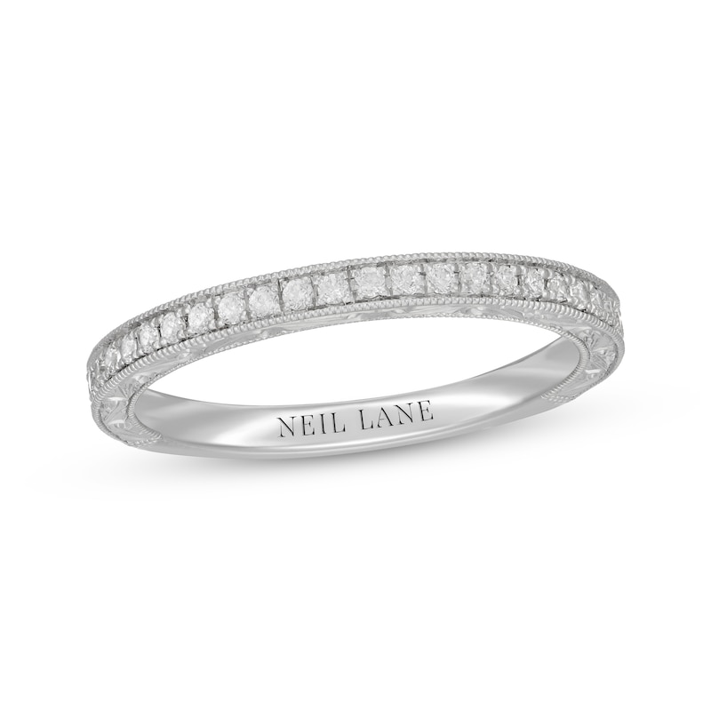 Neil Lane Diamond Wedding Band 1/4 ct tw White Gold Plated