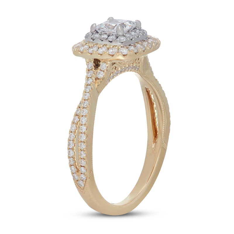 Neil Lane Diamond Engagement Ring 1 ct tw Two-Tone Gold Plated