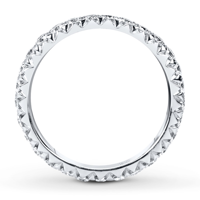 Diamond Eternity Ring 1 ct tw Round-cut White Gold Plated