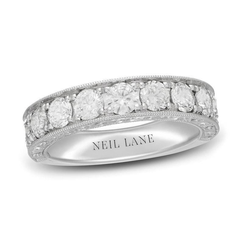 Neil Lane Diamond Anniversary Ring 2 ct tw Round-cut White Gold Plated