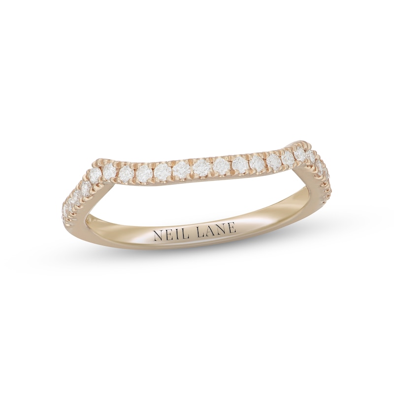 Neil Lane Diamond Wedding Band 1/4 ct tw Yellow Gold Plated