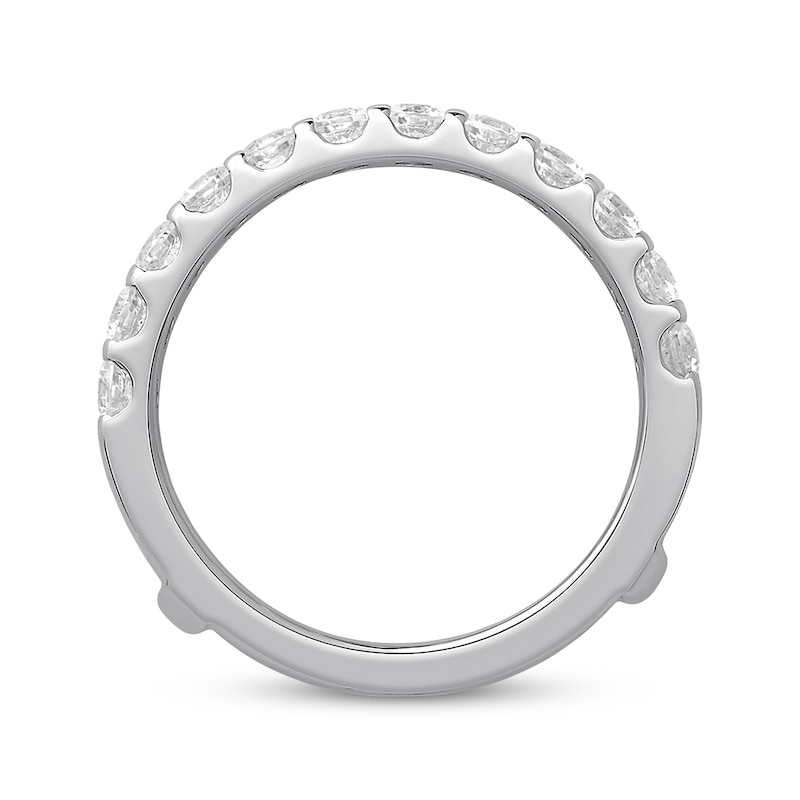 Diamond Enhancer Ring 1-1/2 ct tw Round-cut White Gold Plated