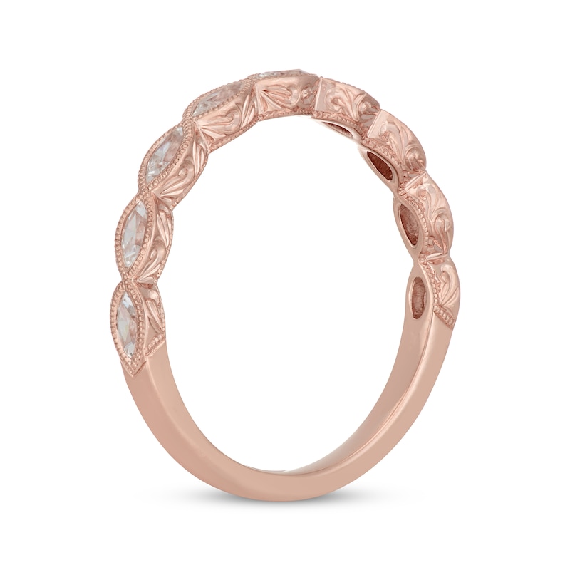Neil Lane Premiere Marquise-Cut Diamond Anniversary Band 3/8 ct tw Rose Gold Plated