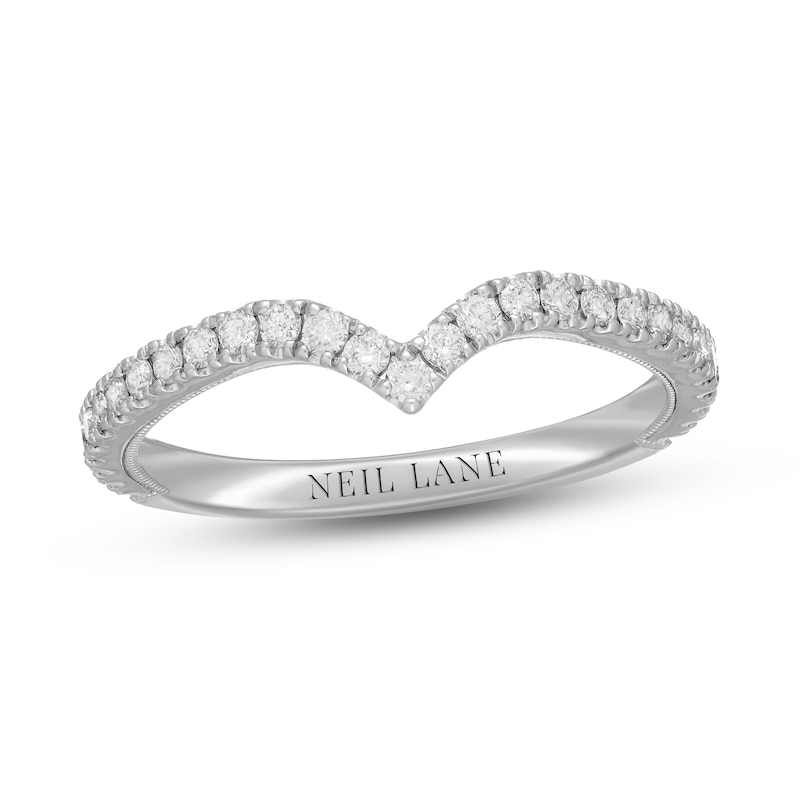 Neil Lane Diamond Wedding Band 1/3 ct tw Round-Cut White Gold Plated