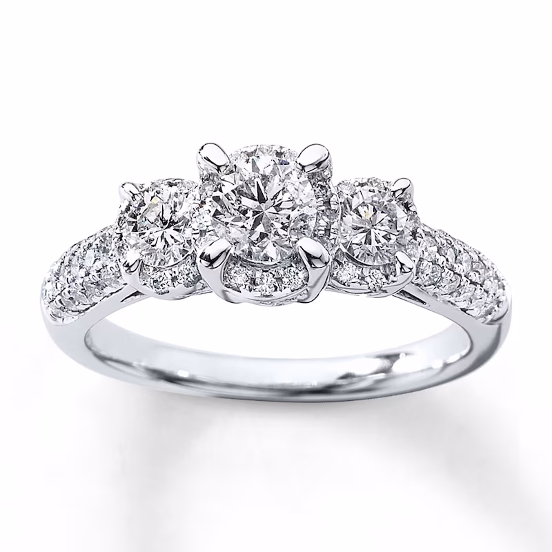 Ring 1 ct tw Diamonds 14K White Gold