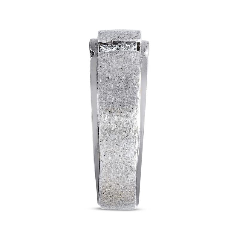 Ring 5/8 ct tw Diamonds White Gold Plated