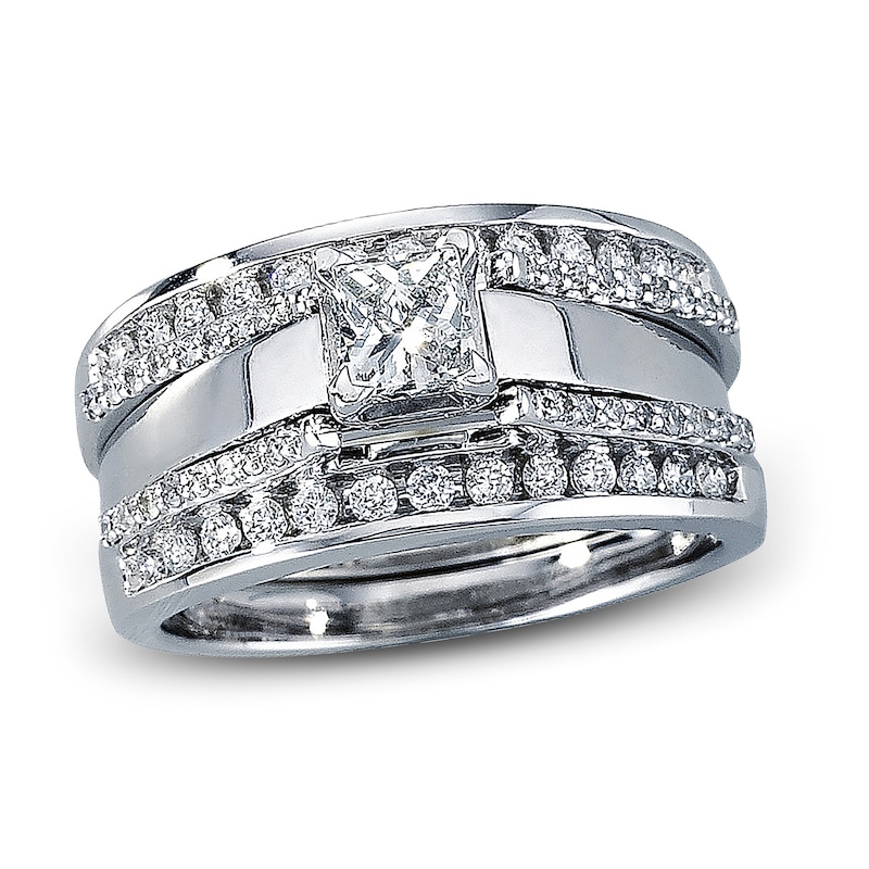 Diamond Enhancer Band 1/2 ct tw Round-cut White Gold Plated