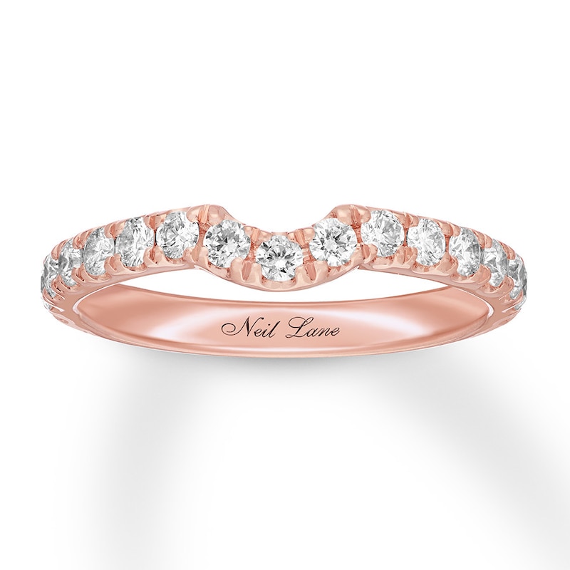 Neil Lane Wedding Band 5/8 ct tw Diamonds Rose Gold Plated