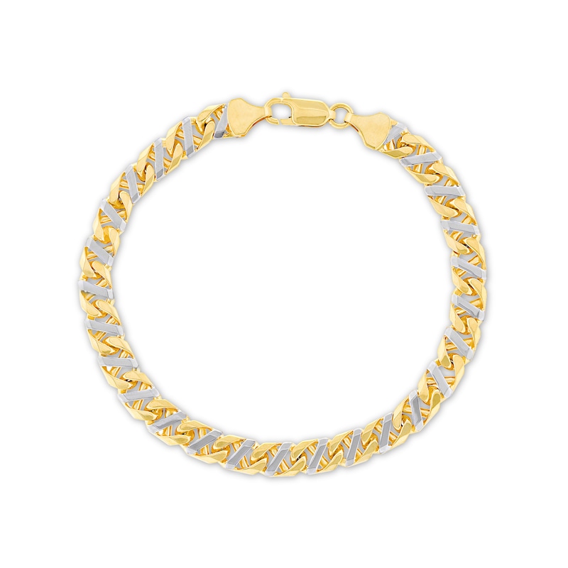Solid Mariner Link Bracelet Yellow Gold Plated 8.5"