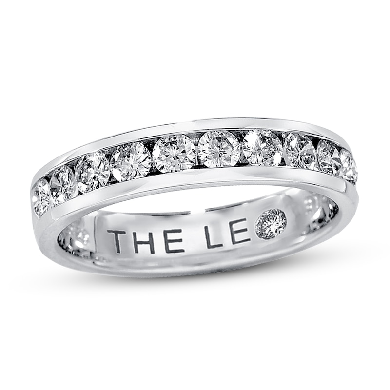 THE LEO Anniversary Band 5/8 ct tw Round-cut Diamonds White Gold Plated