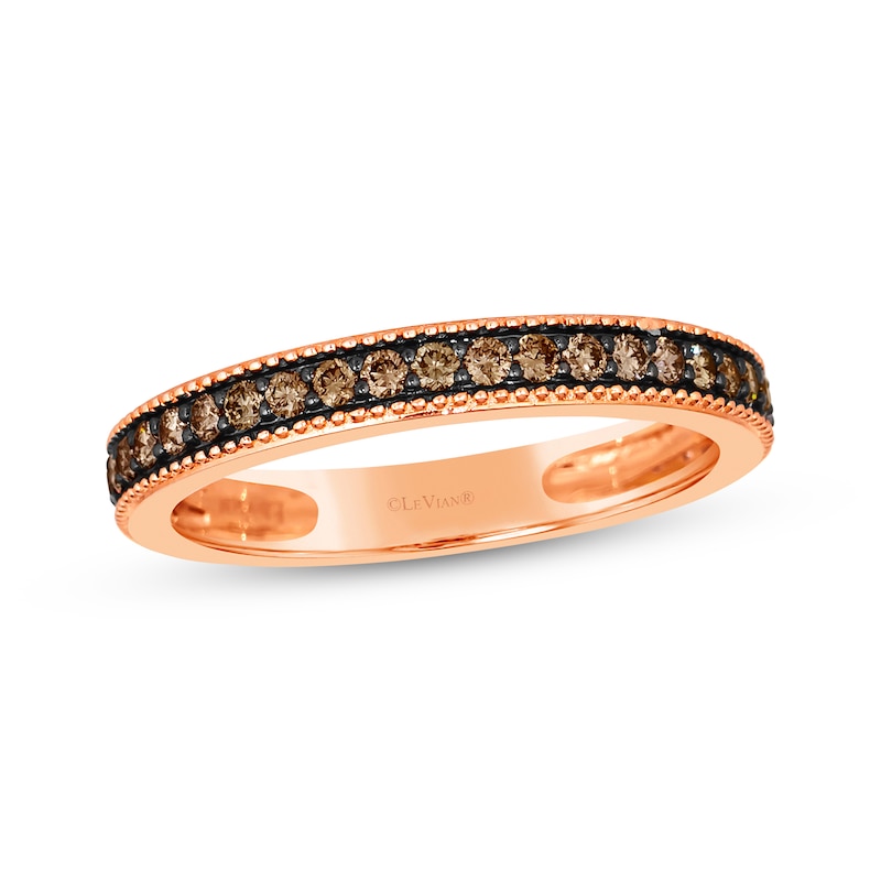 Le Vian Diamond Band 3/8 ct tw Strawberry Gold Plated