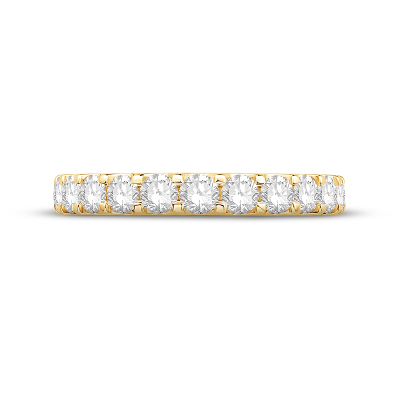 Diamond Eternity Ring 2 ct tw Round-cut Yellow Gold Plated