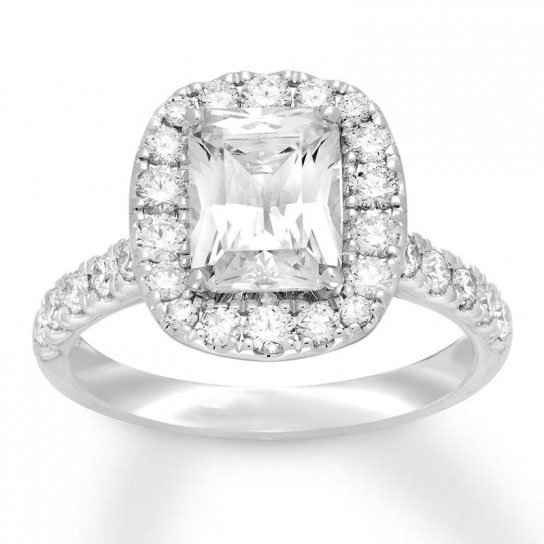 Neil Lane Engagement Ring 2-7/8ct tw Diamonds14KWhiteGold