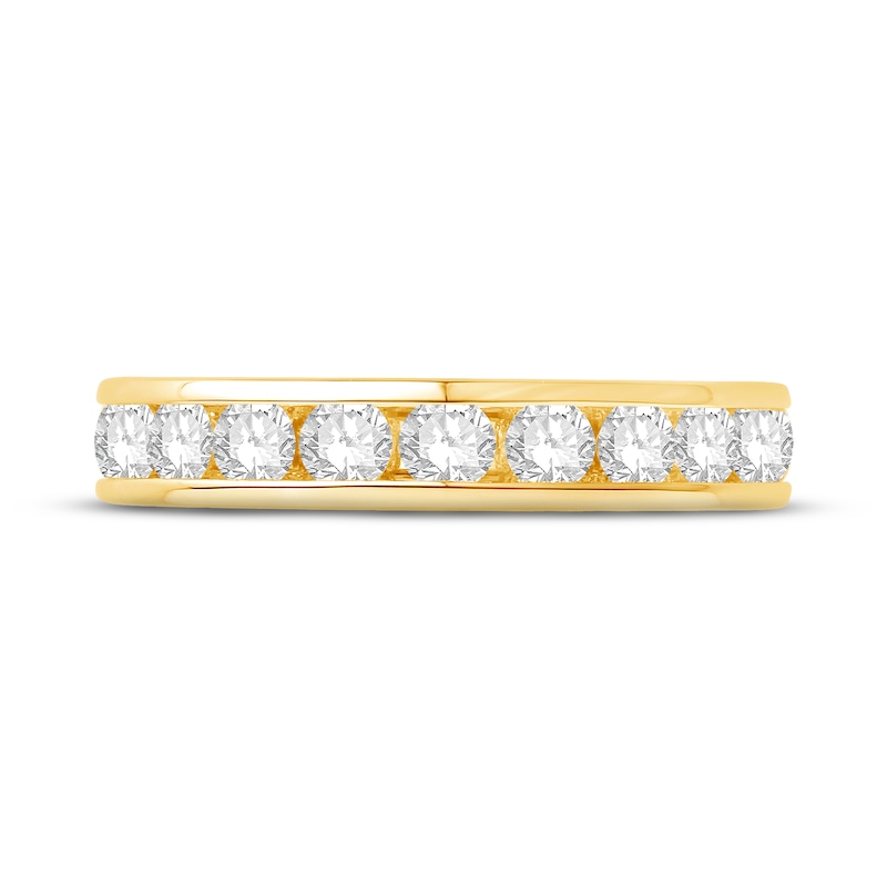 Diamond Eternity Ring 2 ct tw Round-cut Yellow Gold Plated