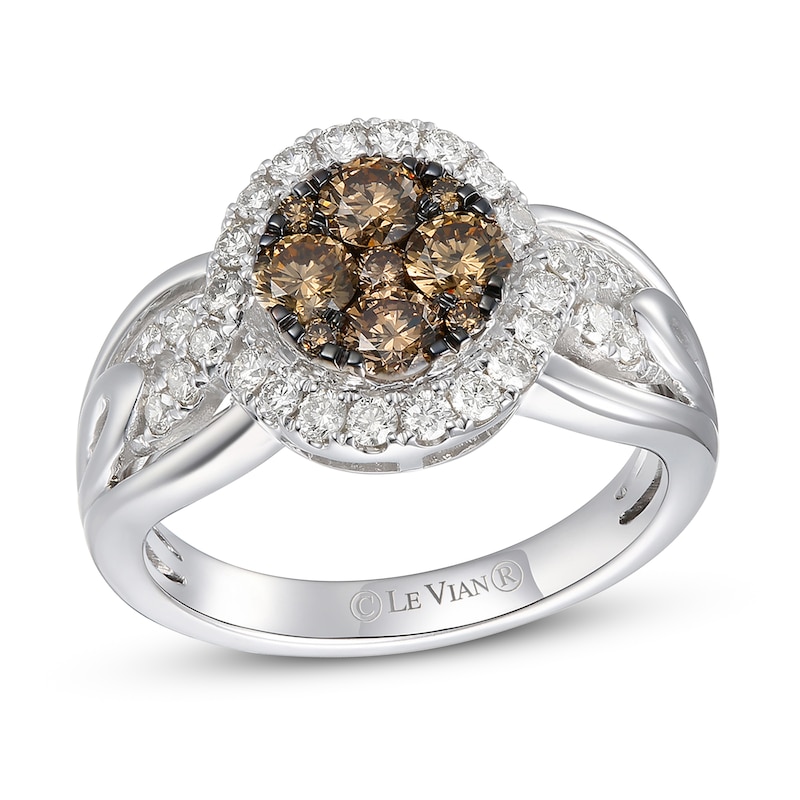 Le Vian Diamond Ring 1-1/8 ct tw Vanilla Gold Plated