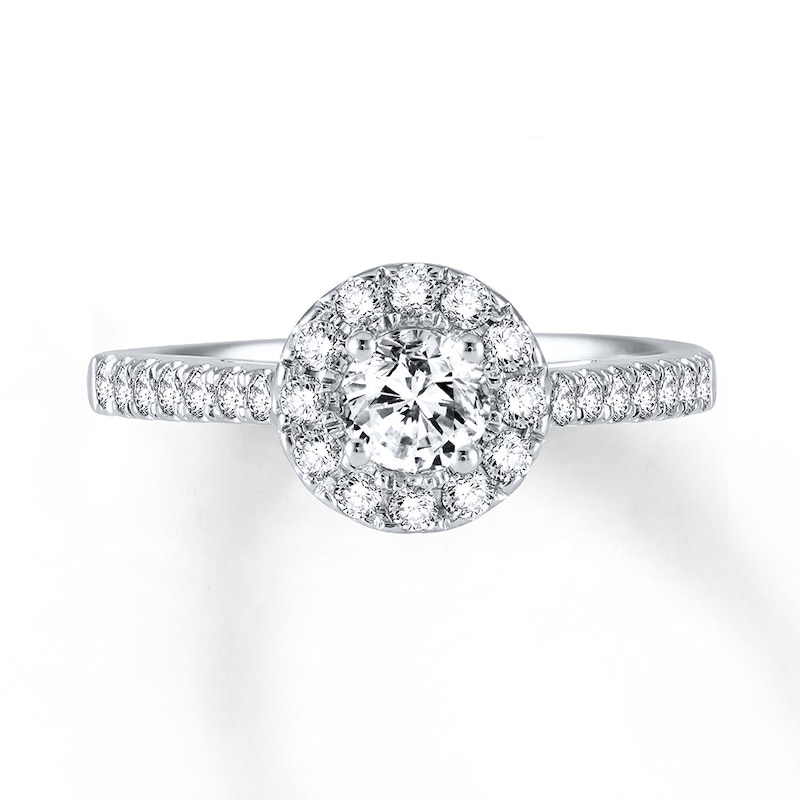 Diamond Engagement Ring 3/4 ct tw Gold Plated